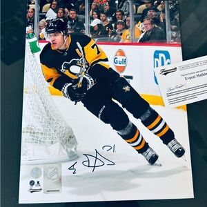 Evgeni Malkin Autographed Photo NHL